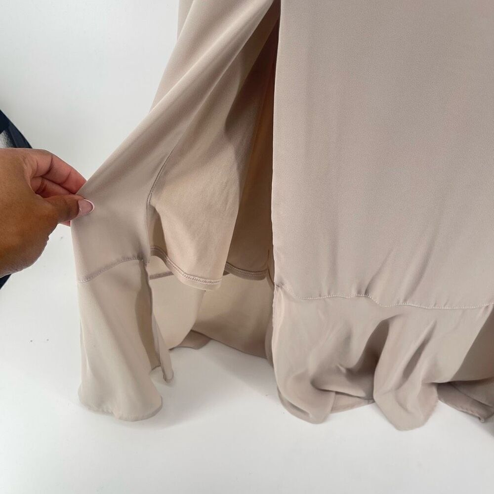 Show Me Your Mumu Claire Midi Dress Dusty Blush Chiffon Size Extra Large Formal - Picture 6 of 16